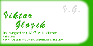 viktor glozik business card